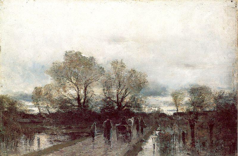 Mednyanszky, Laszlo Rain-Washed Road china oil painting image